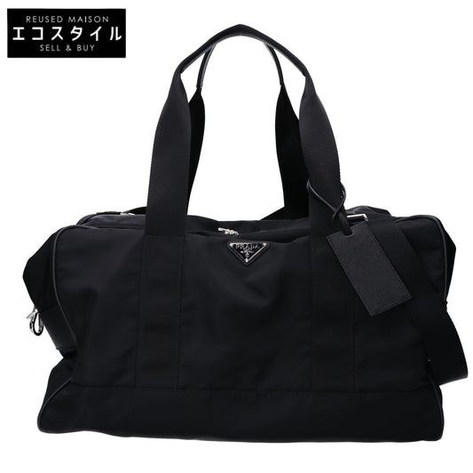 PRADA プラダ 美品 2VC033 トライアングルロゴ ナイロン 2WAY ボストンバッグ