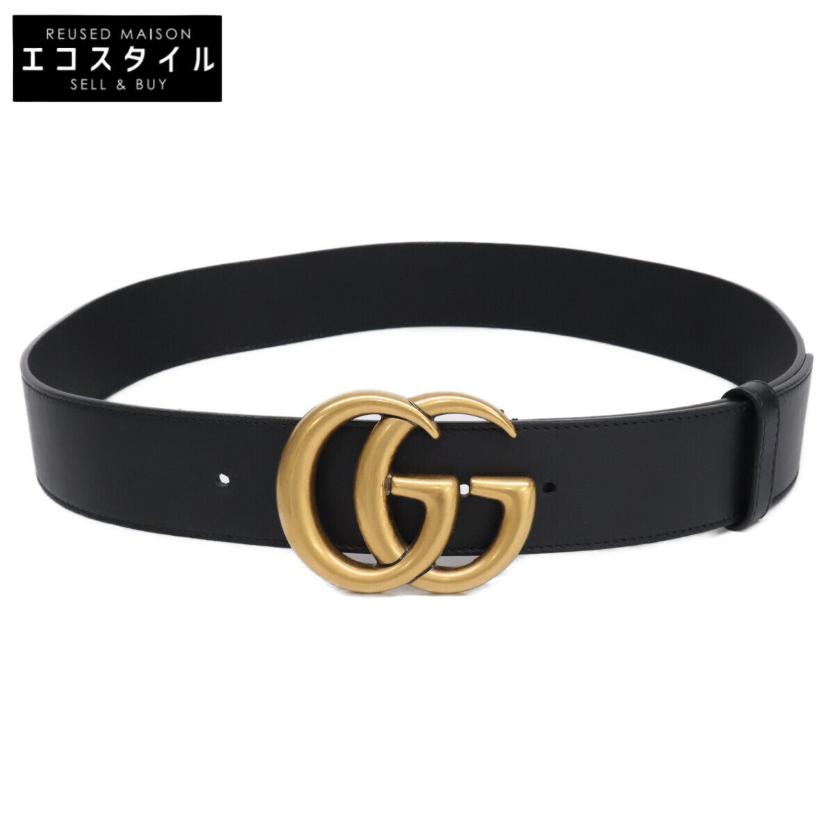 GUCCI グッチ 400593 AP00T GGエンブレム ワイド ベルト