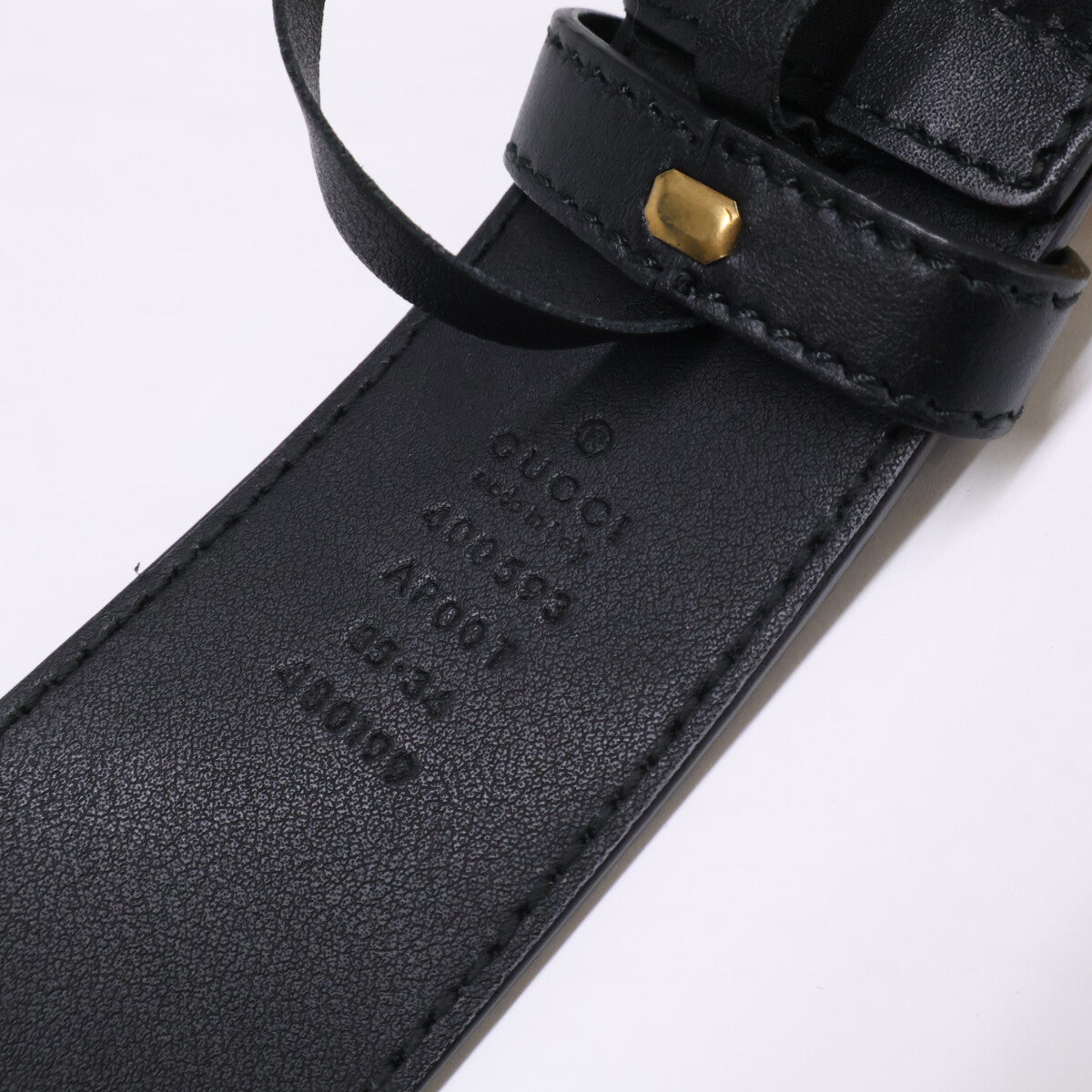 GUCCI グッチ 400593 AP00T GGエンブレム ワイド ベルト