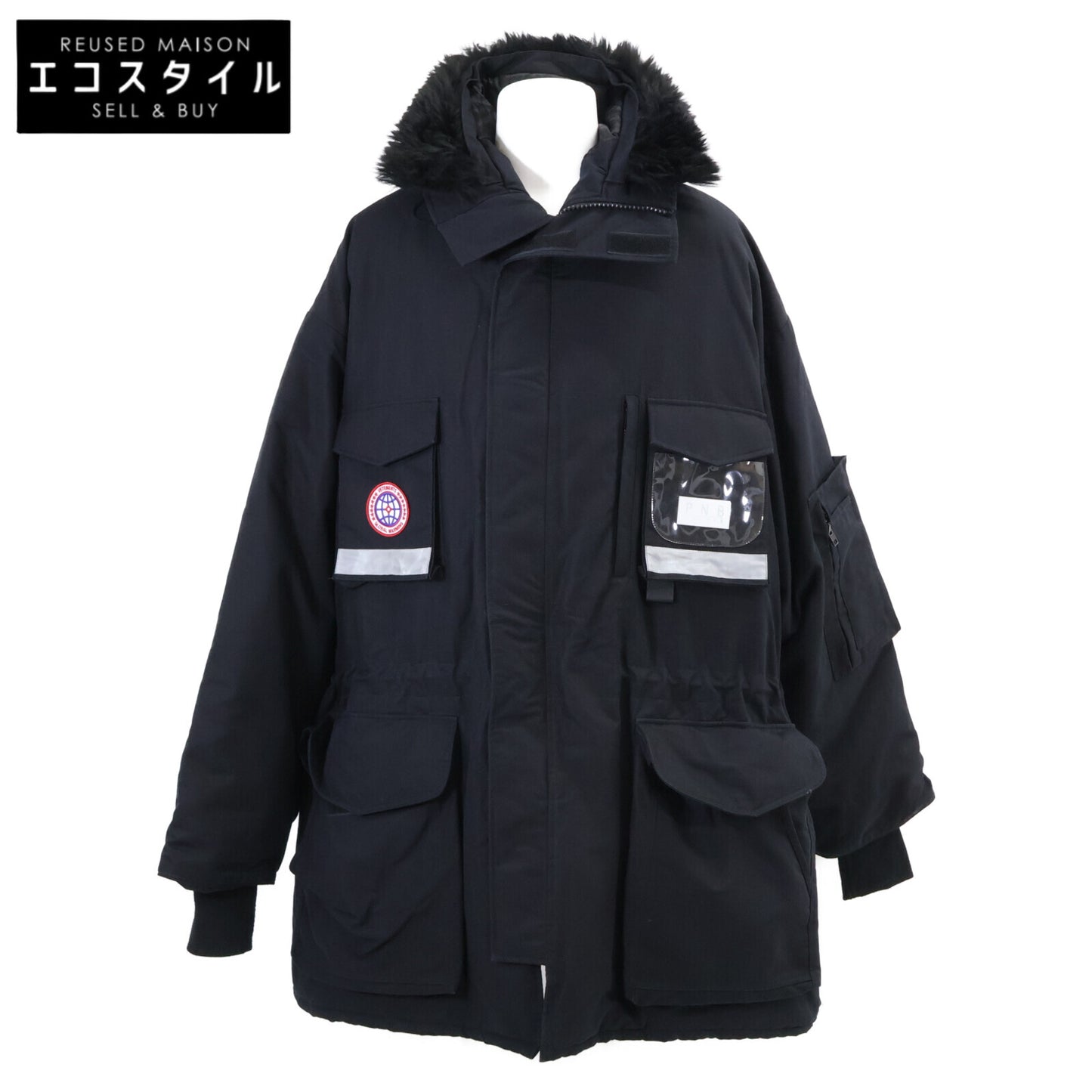 CANADA GOOSE カナダグース ｘVETEMENTS ヴェトモン 17SS MH17JA14 GLOBAL WARMING オーバー ダウン コート