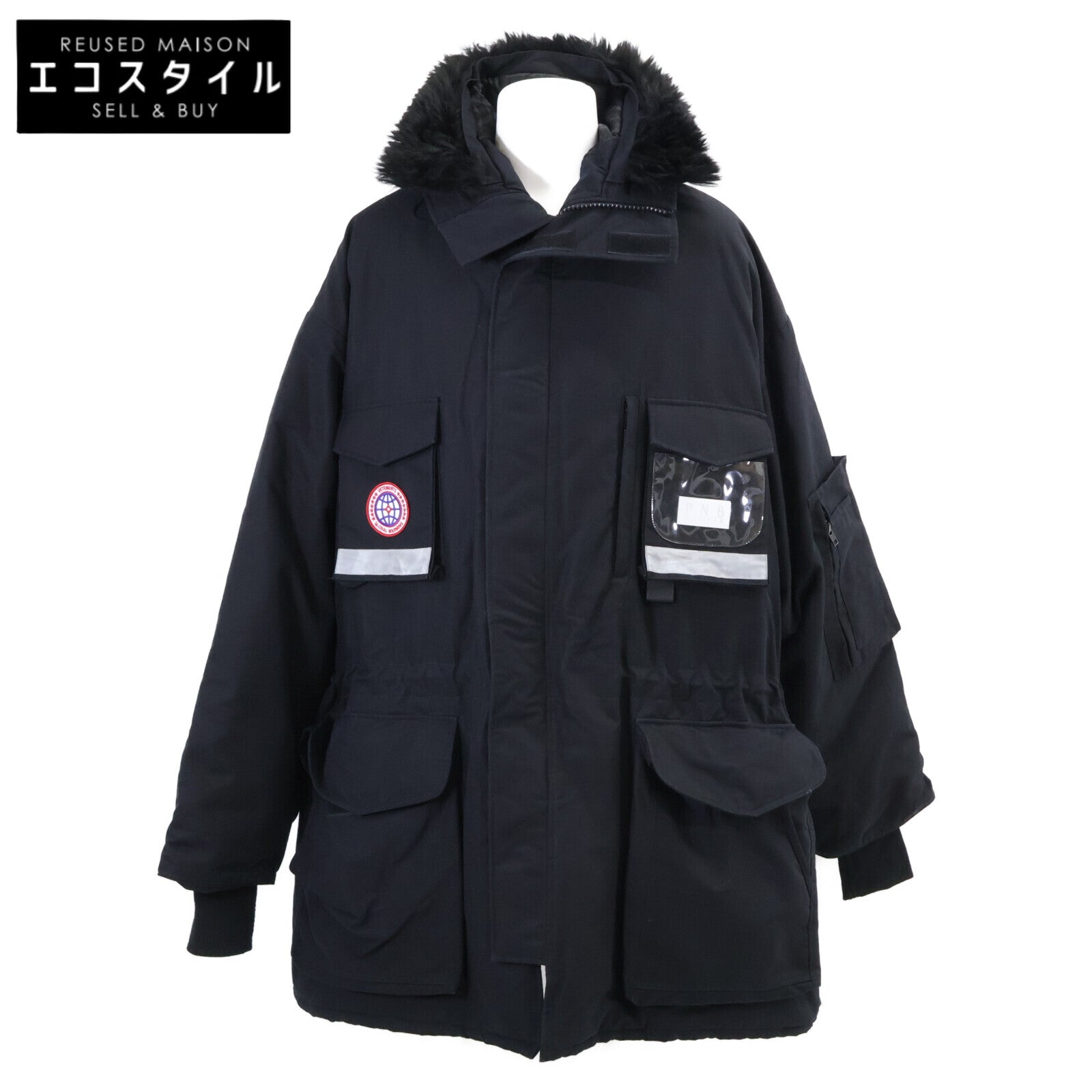 CANADA GOOSE カナダグース ｘVETEMENTS ヴェトモン 17SS MH17JA14 GLOBAL WARMING オーバー ダウン コート