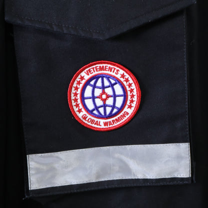 CANADA GOOSE カナダグース ｘVETEMENTS ヴェトモン 17SS MH17JA14 GLOBAL WARMING オーバー ダウン コート