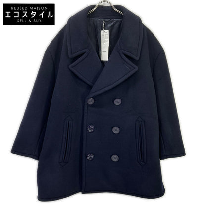 doublet ダブレット ネイビー 18AW06CO21 BONDING OVERSIZED ピーコート コート