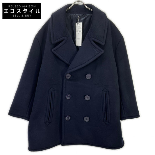 doublet ダブレット ネイビー 18AW06CO21 BONDING OVERSIZED ピーコート コート