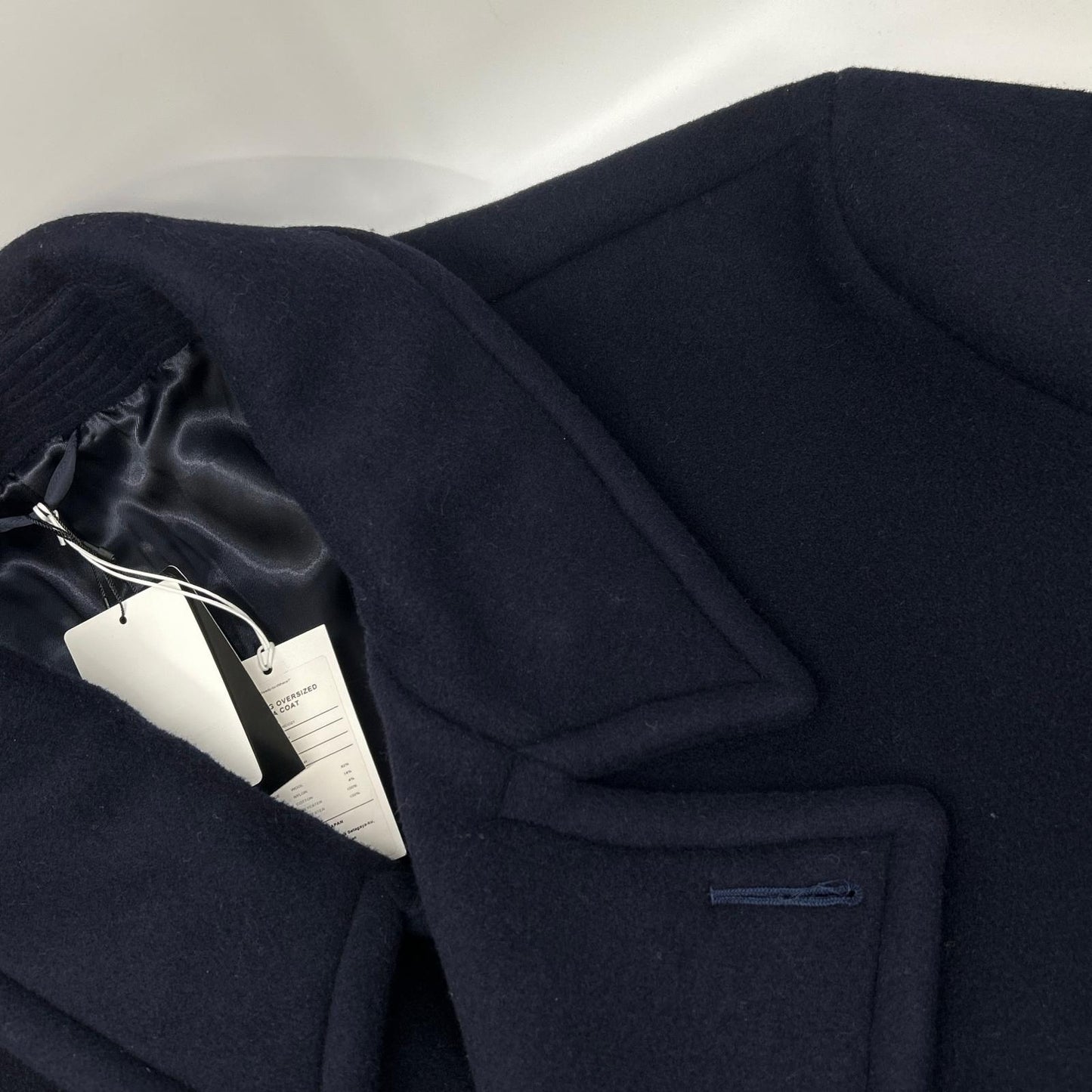 doublet ダブレット ネイビー 18AW06CO21 BONDING OVERSIZED ピーコート コート