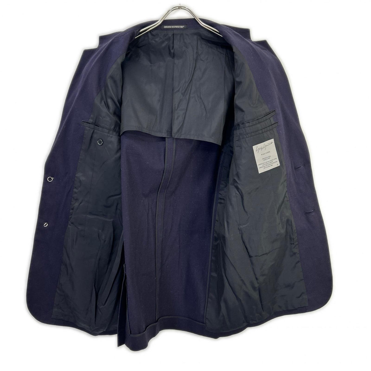Yohji Yamamoto POUR HOMME ヨウジヤマモトプールオム ネイビー HB-J67-903 銀ボタン テーラードジャケット ジャケット