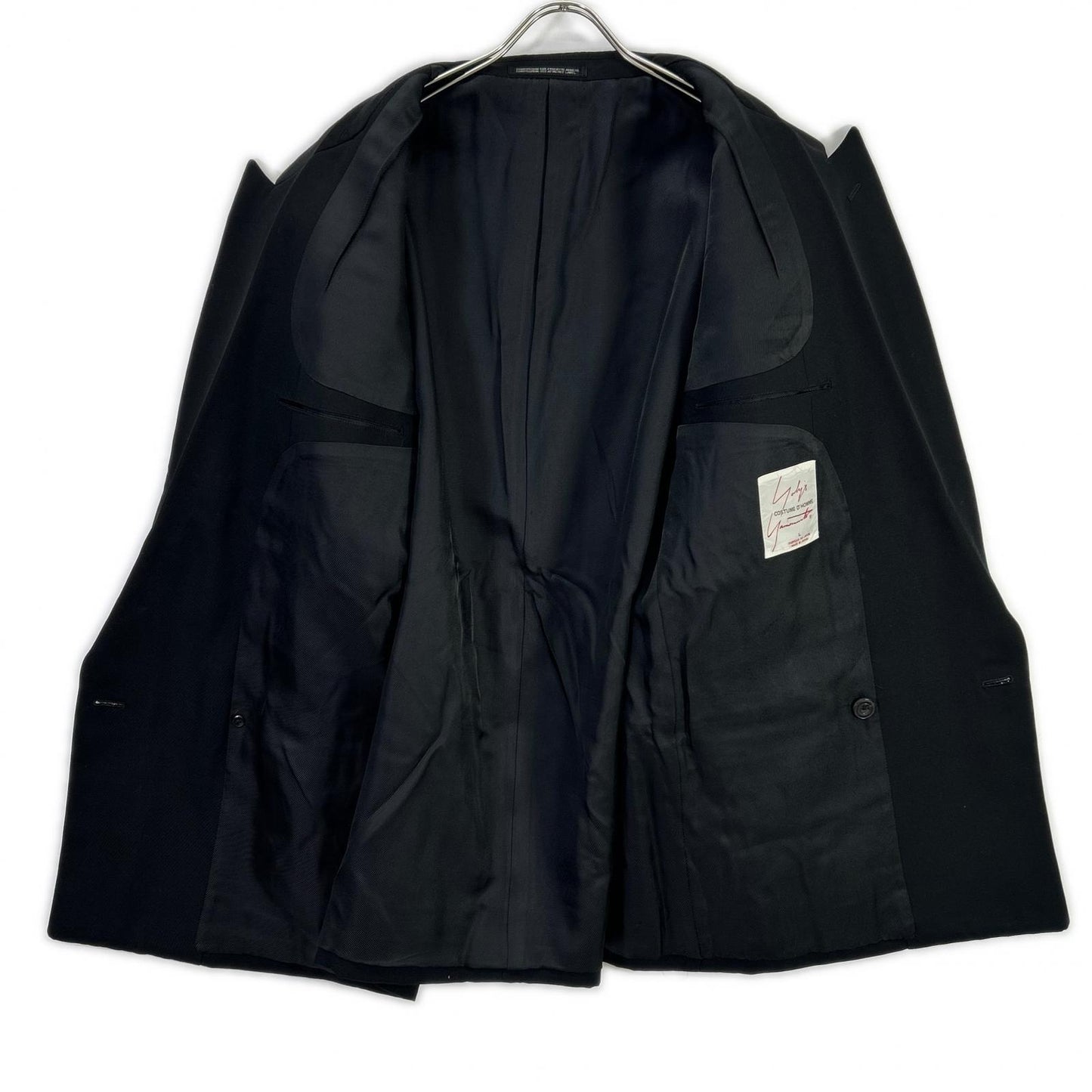 YOHJI YAMAMOTO COSTUME D’HOMME ヨウジヤマモト コスチュームドオム ブラック HP-X04-181 ジャケット×パンツ セットアップ スーツ セットアップ