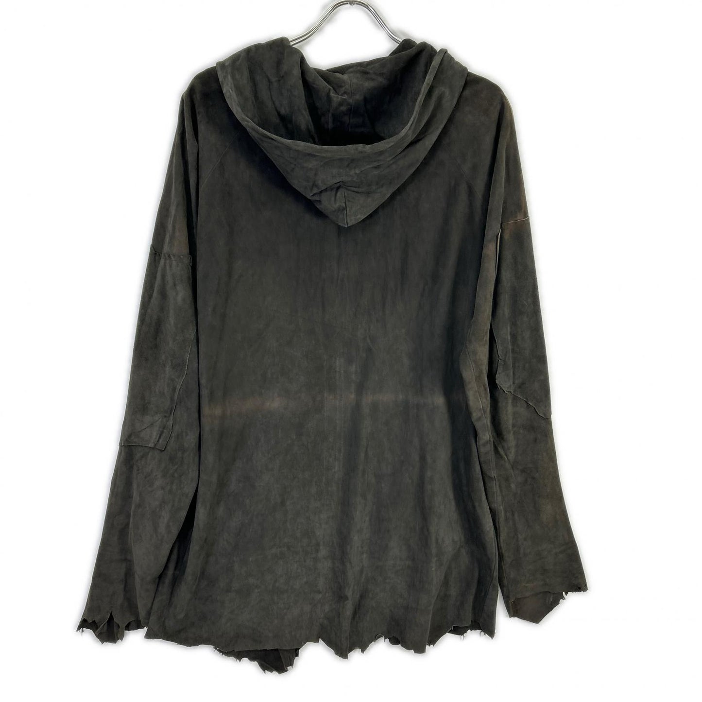GREG LAUREN グレッグローレン チャコール スエード COAL フーディパーカー トップス