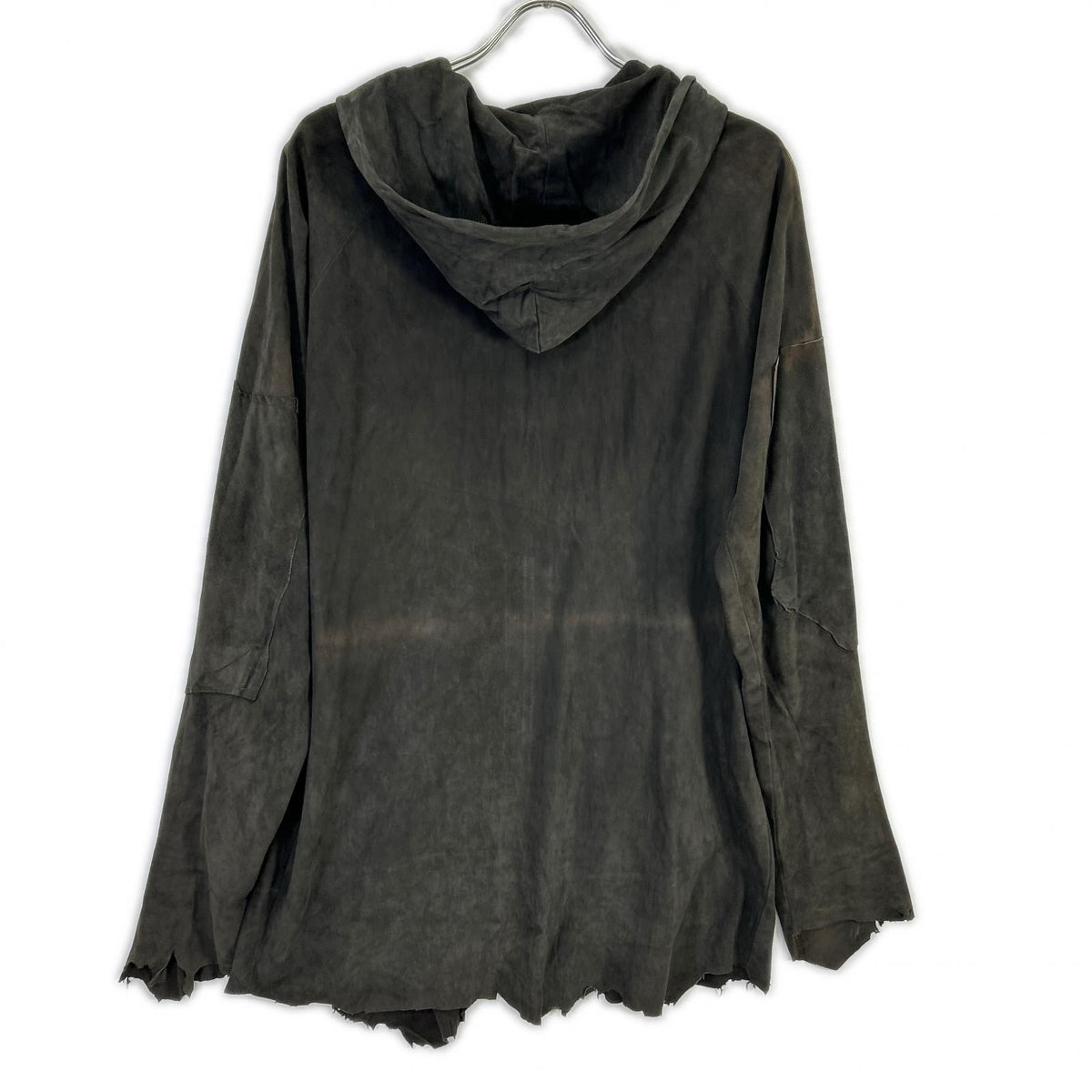 GREG LAUREN グレッグローレン チャコール スエード COAL フーディパーカー トップス