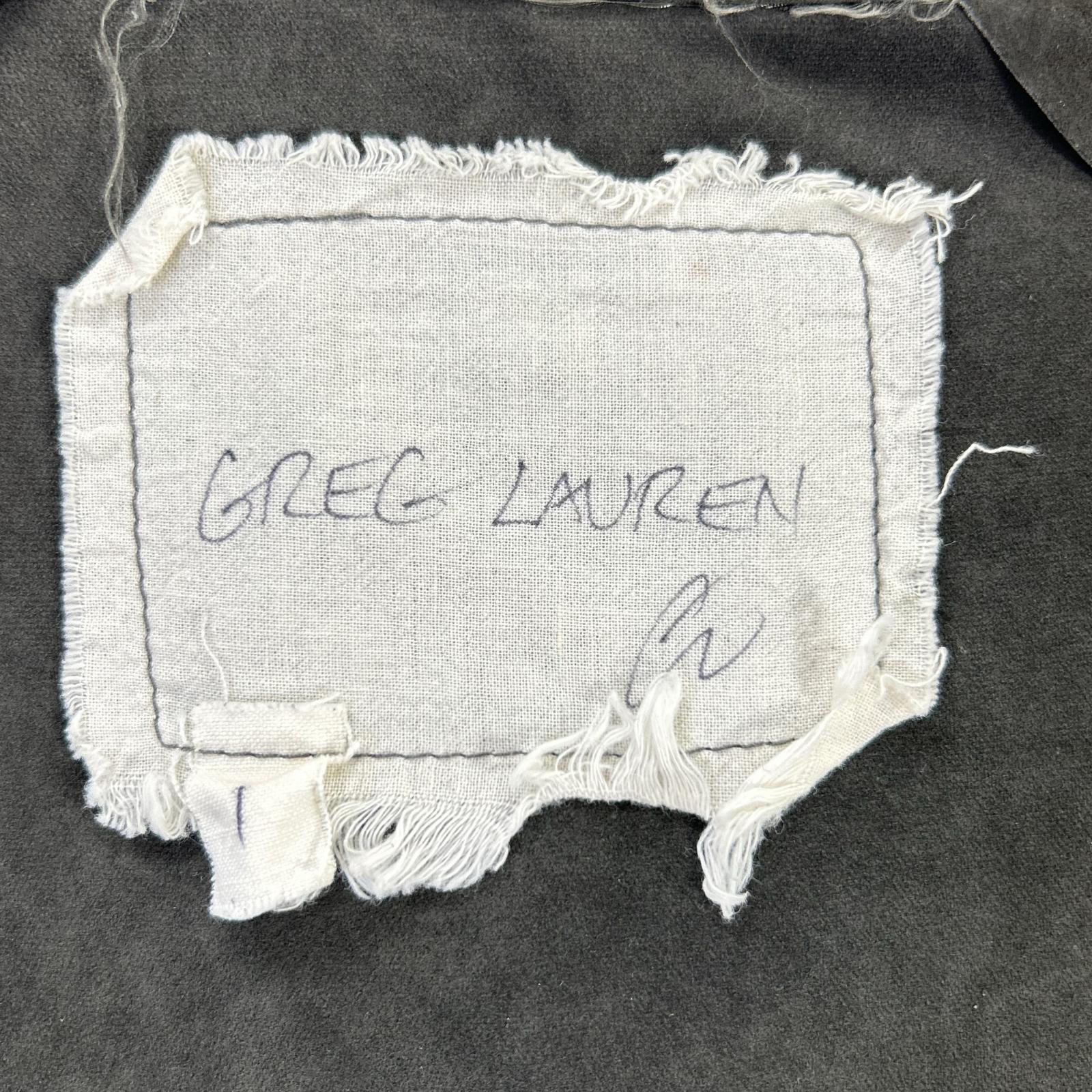 GREG LAUREN グレッグローレン チャコール スエード COAL フーディパーカー トップス