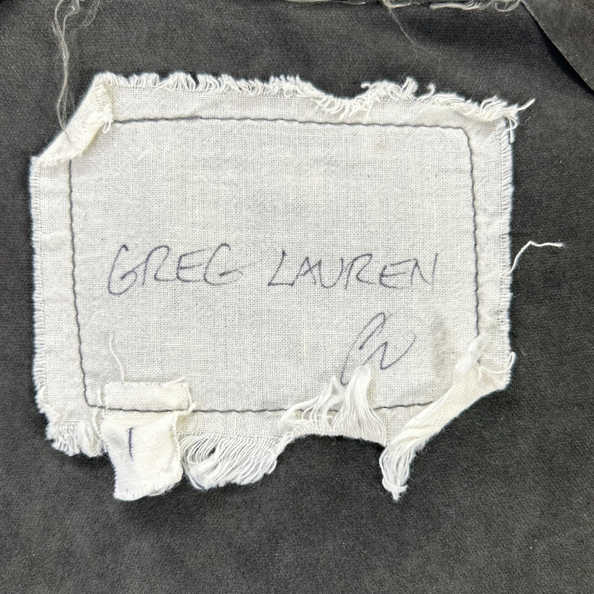 GREG LAUREN グレッグローレン チャコール スエード COAL フーディパーカー トップス