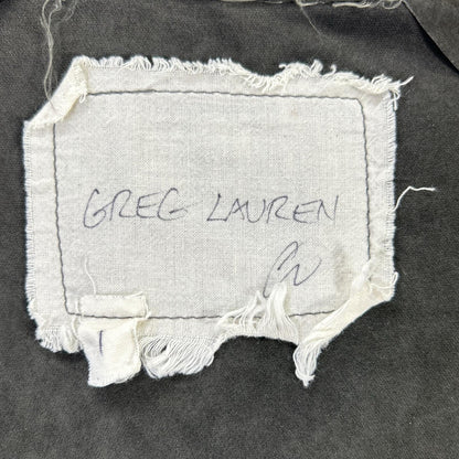 GREG LAUREN グレッグローレン チャコール スエード COAL フーディパーカー トップス