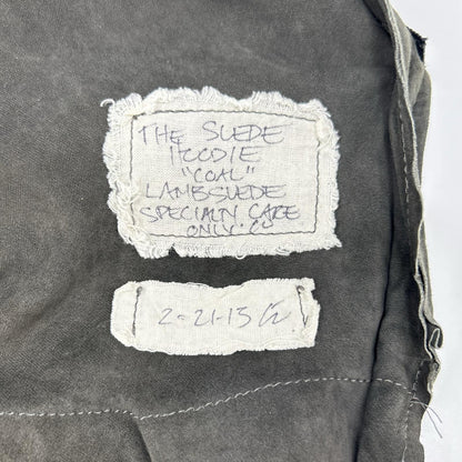 GREG LAUREN グレッグローレン チャコール スエード COAL フーディパーカー トップス