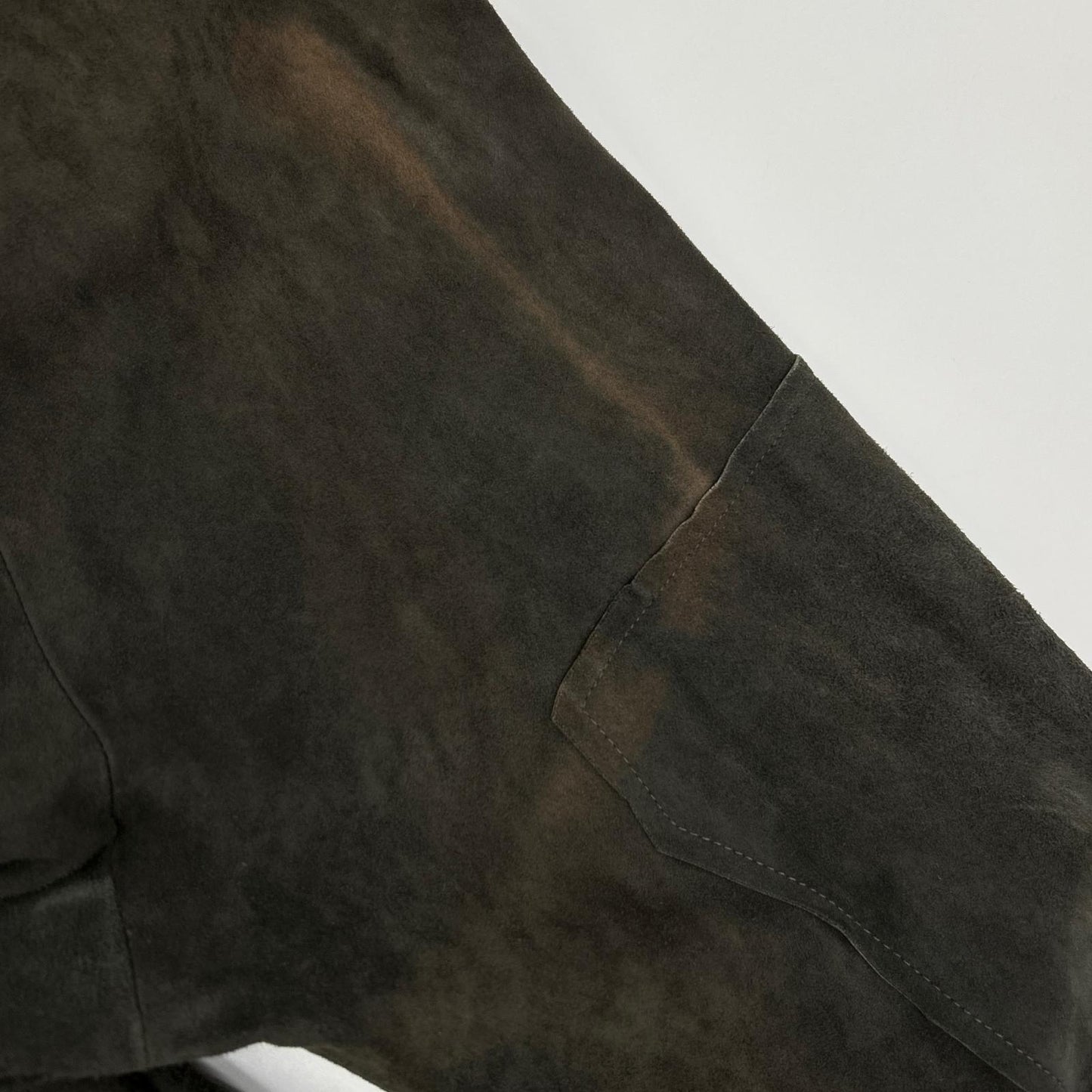 GREG LAUREN グレッグローレン チャコール スエード COAL フーディパーカー トップス