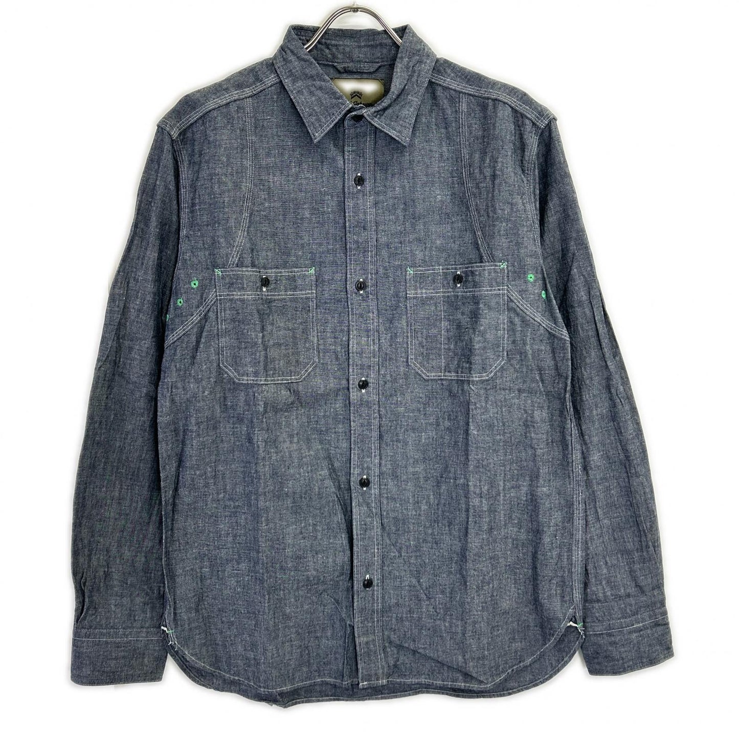 NIGEL CABOURN ナイジェルケーボン 80340010100 ネイビー 長袖シャツ コットン トップス