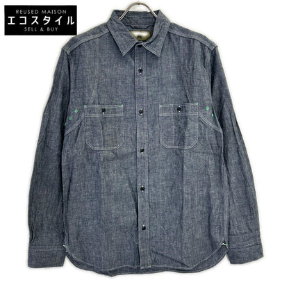NIGEL CABOURN ナイジェルケーボン 80340010100 ネイビー 長袖シャツ コットン トップス