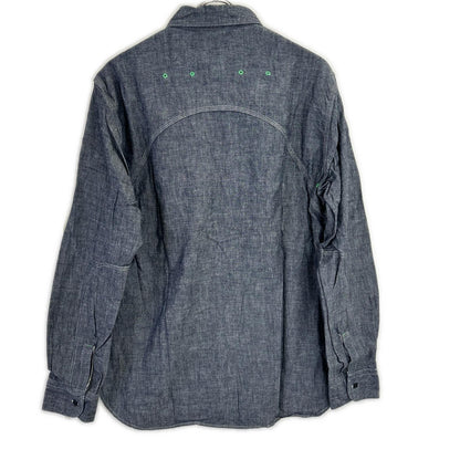 NIGEL CABOURN ナイジェルケーボン 80340010100 ネイビー 長袖シャツ コットン トップス