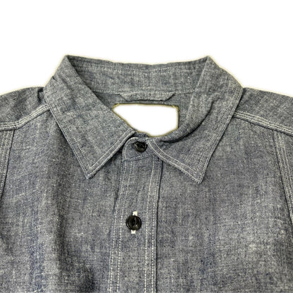 NIGEL CABOURN ナイジェルケーボン 80340010100 ネイビー 長袖シャツ コットン トップス