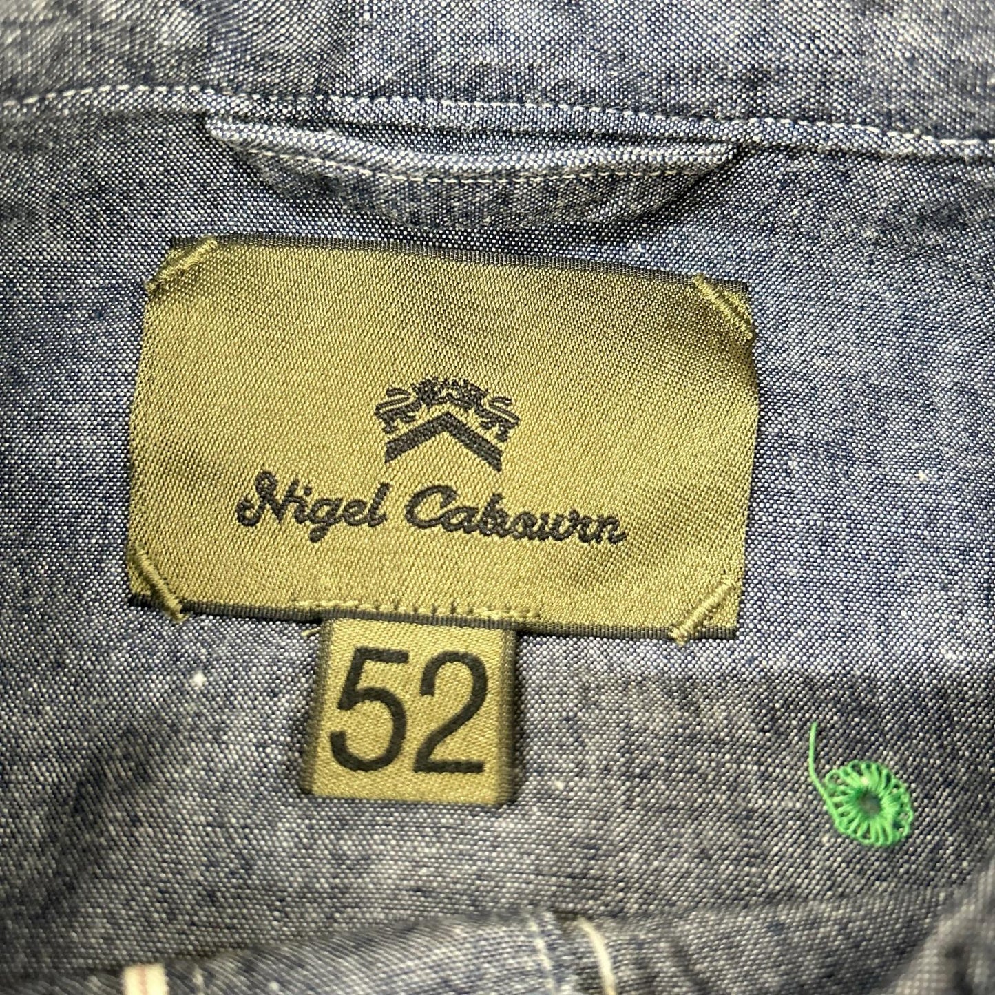 NIGEL CABOURN ナイジェルケーボン 80340010100 ネイビー 長袖シャツ コットン トップス