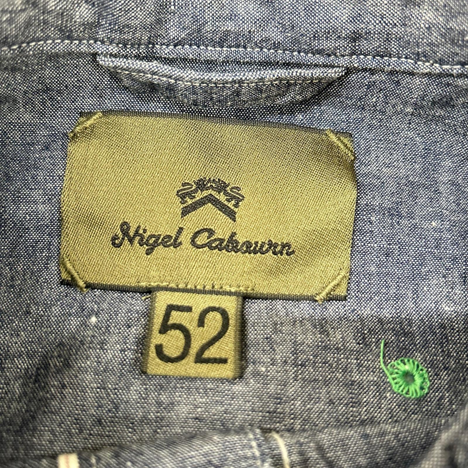NIGEL CABOURN ナイジェルケーボン 80340010100 ネイビー 長袖シャツ コットン トップス