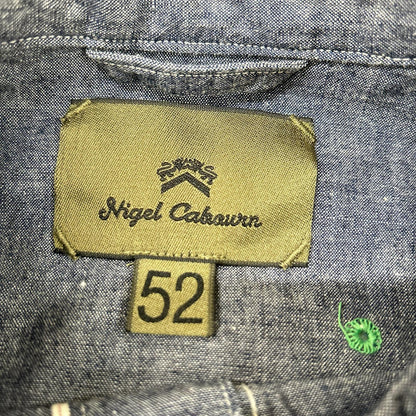 NIGEL CABOURN ナイジェルケーボン 80340010100 ネイビー 長袖シャツ コットン トップス