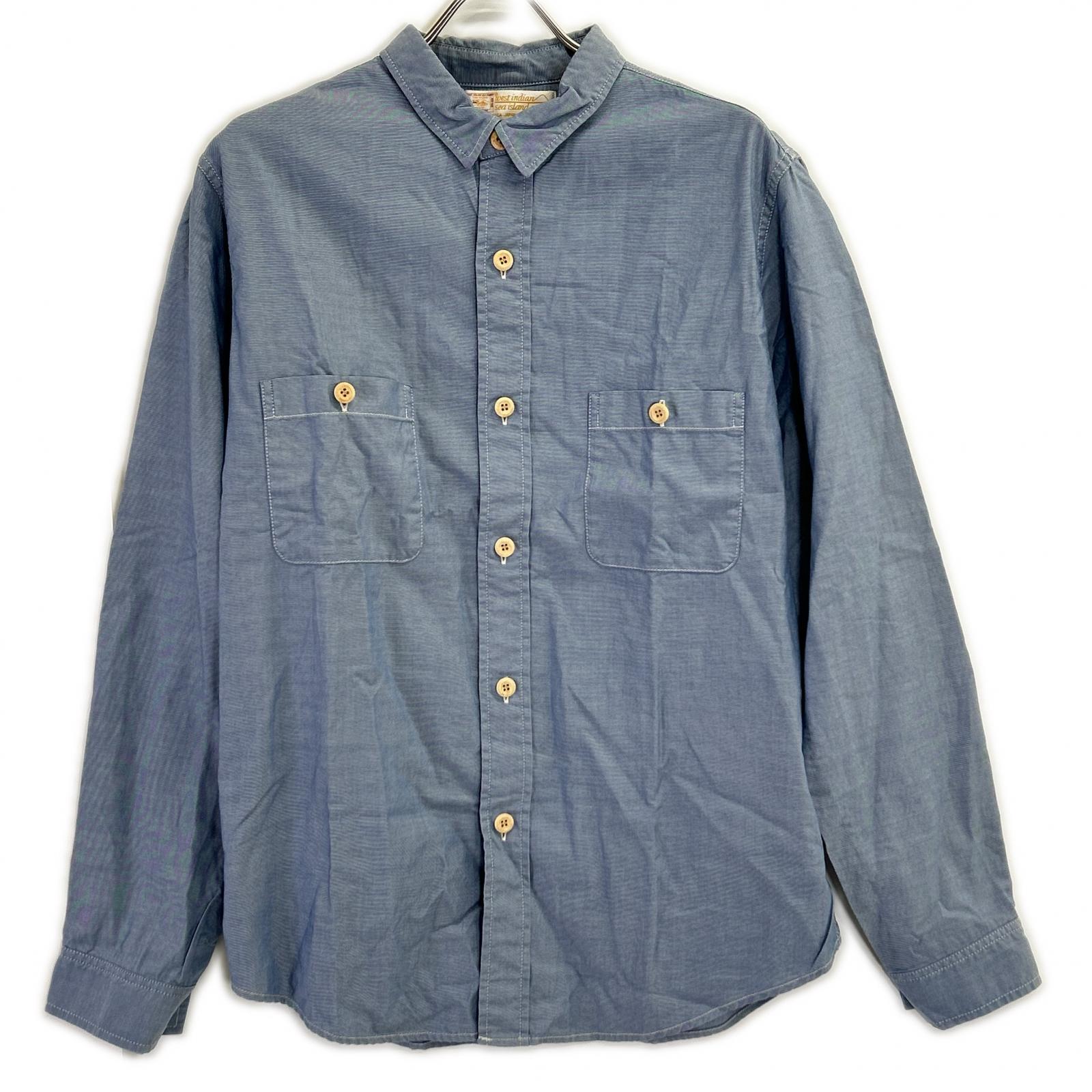 VISVIM ビズビム 0115105011002 ブルー 長袖シャツ コットン トップス
