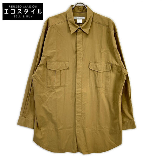 UNION LAUNCH ユニオンランチ ベージュ 0927AP コットン フライフロント オーバー ロングシャツ トップス