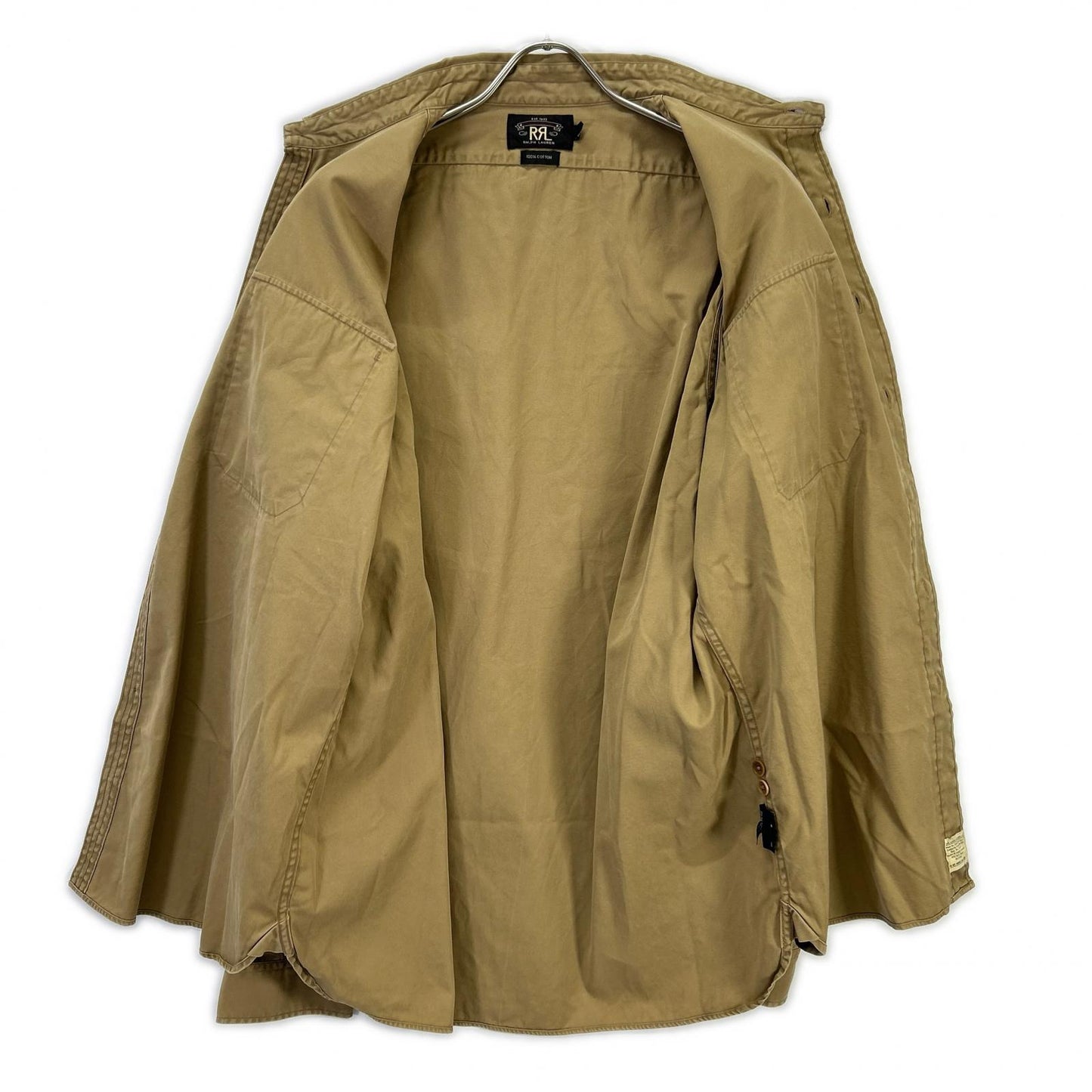 RRL ダブルアールエル ベージュ MNRRWOVM2C00290 ヴィンテージ サファリシャツ トップス