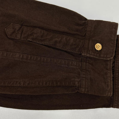 VISVIM ビズビム ブラウン 0115205011010 LONG RIDER 後染めコットン ヘンプ 長袖シャツ トップス