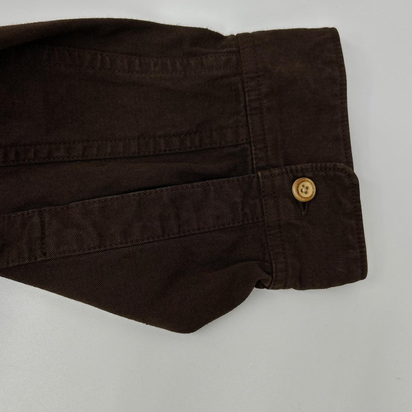 VISVIM ビズビム ブラウン 0115205011010 LONG RIDER 後染めコットン ヘンプ 長袖シャツ トップス