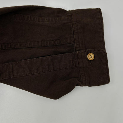VISVIM ビズビム ブラウン 0115205011010 LONG RIDER 後染めコットン ヘンプ 長袖シャツ トップス