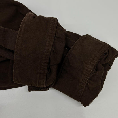 VISVIM ビズビム ブラウン 0115205011010 LONG RIDER 後染めコットン ヘンプ 長袖シャツ トップス