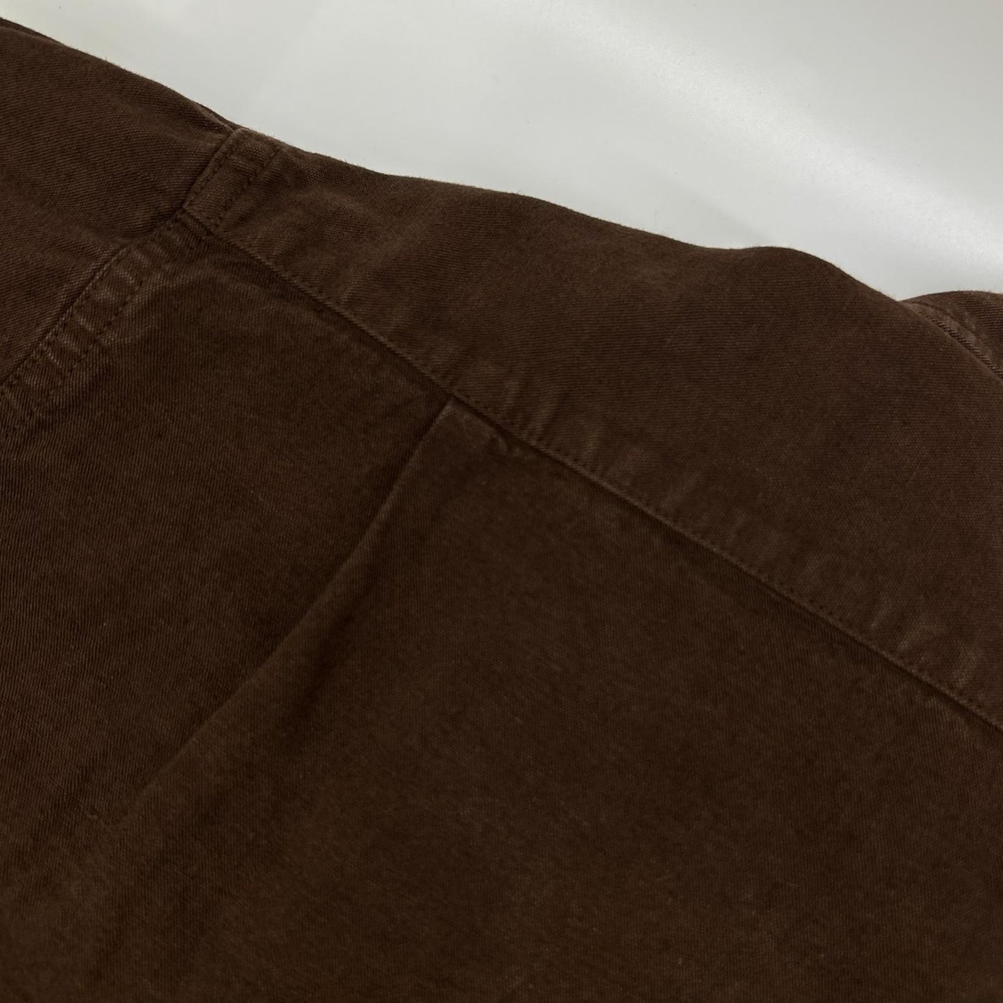 VISVIM ビズビム ブラウン 0115205011010 LONG RIDER 後染めコットン ヘンプ 長袖シャツ トップス