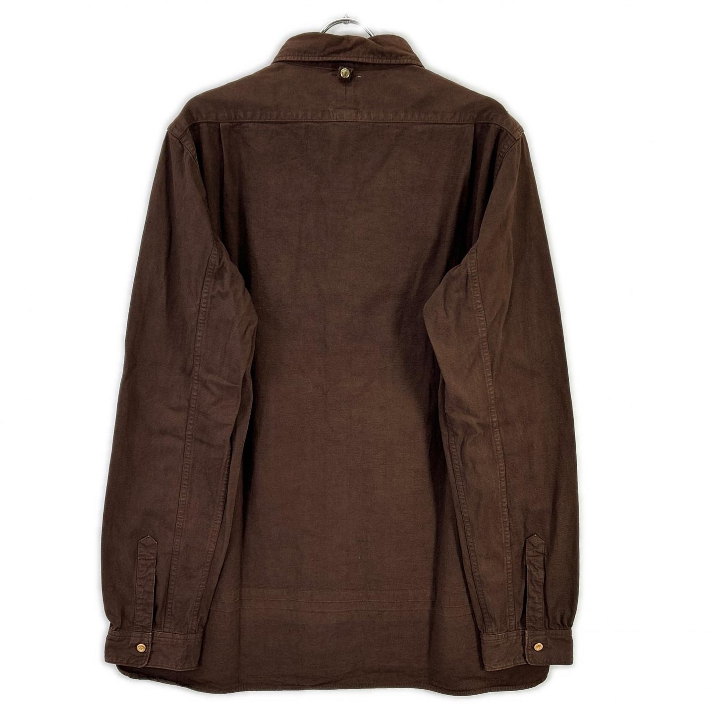 VISVIM ビズビム ブラウン 0115205011010 LONG RIDER 後染めコットン ヘンプ 長袖シャツ トップス