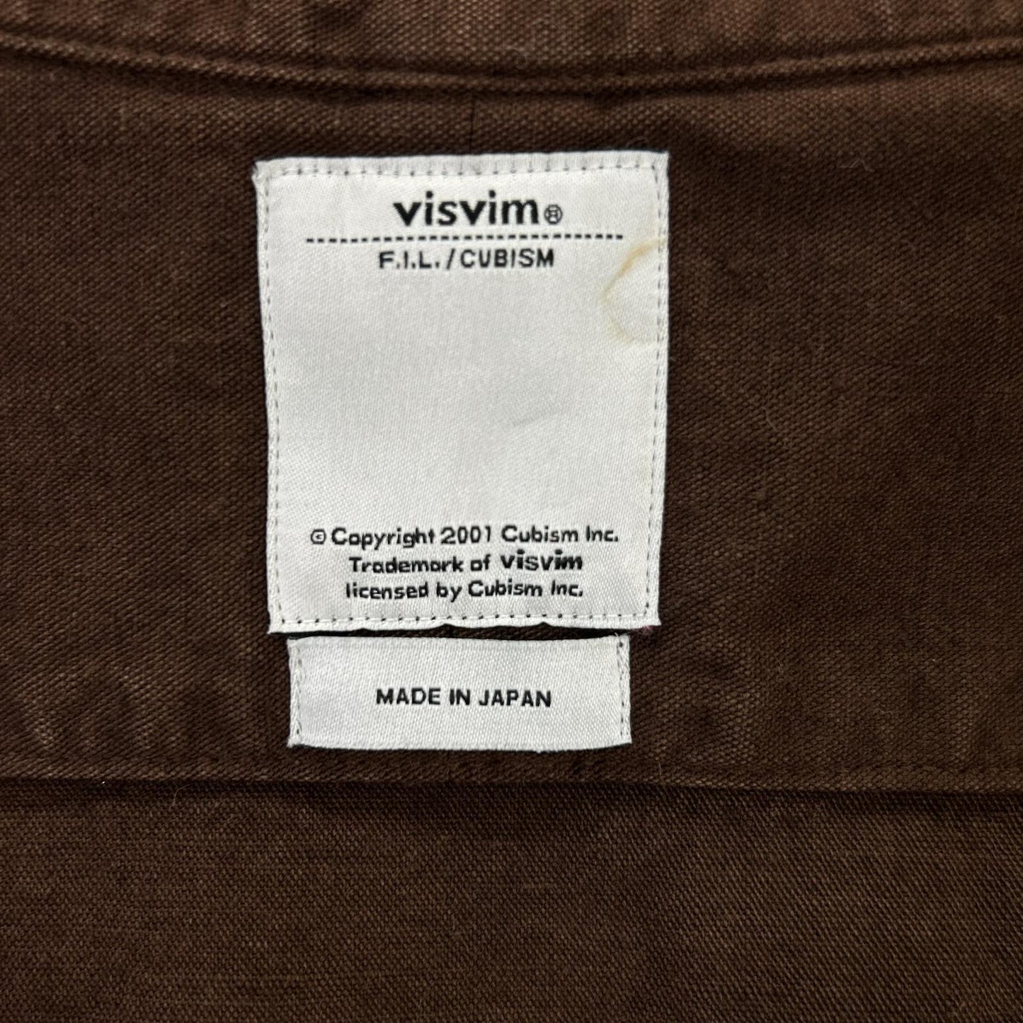 VISVIM ビズビム ブラウン 0115205011010 LONG RIDER 後染めコットン ヘンプ 長袖シャツ トップス