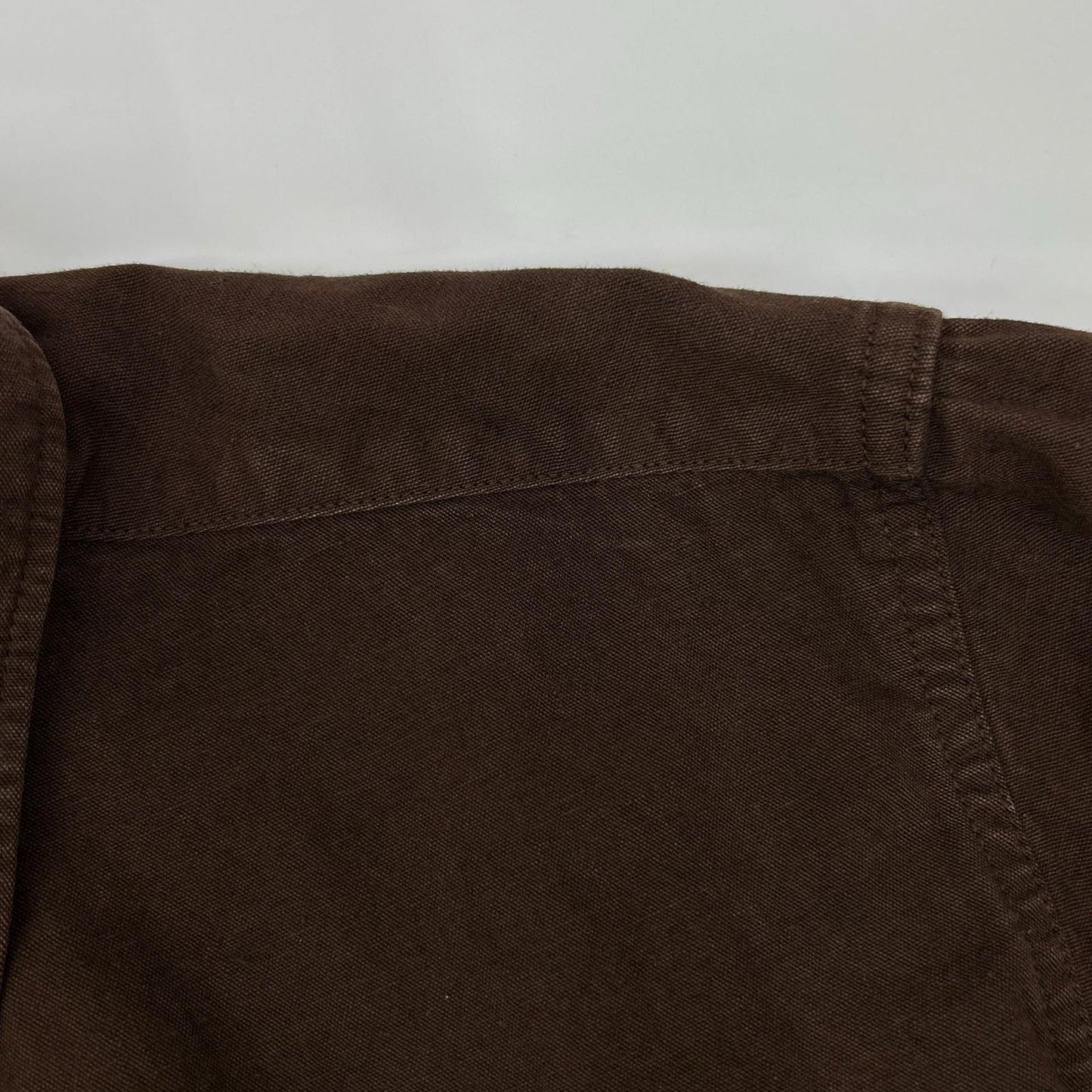 VISVIM ビズビム ブラウン 0115205011010 LONG RIDER 後染めコットン ヘンプ 長袖シャツ トップス