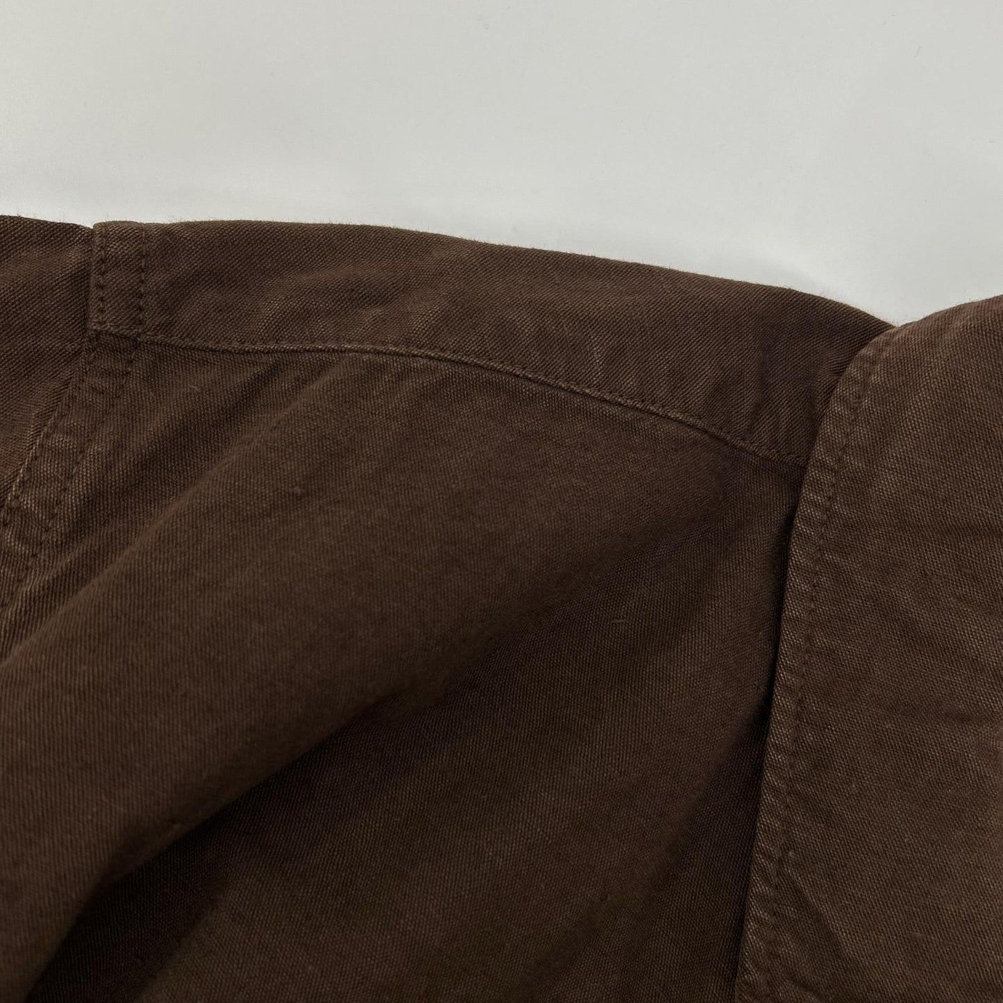 VISVIM ビズビム ブラウン 0115205011010 LONG RIDER 後染めコットン ヘンプ 長袖シャツ トップス
