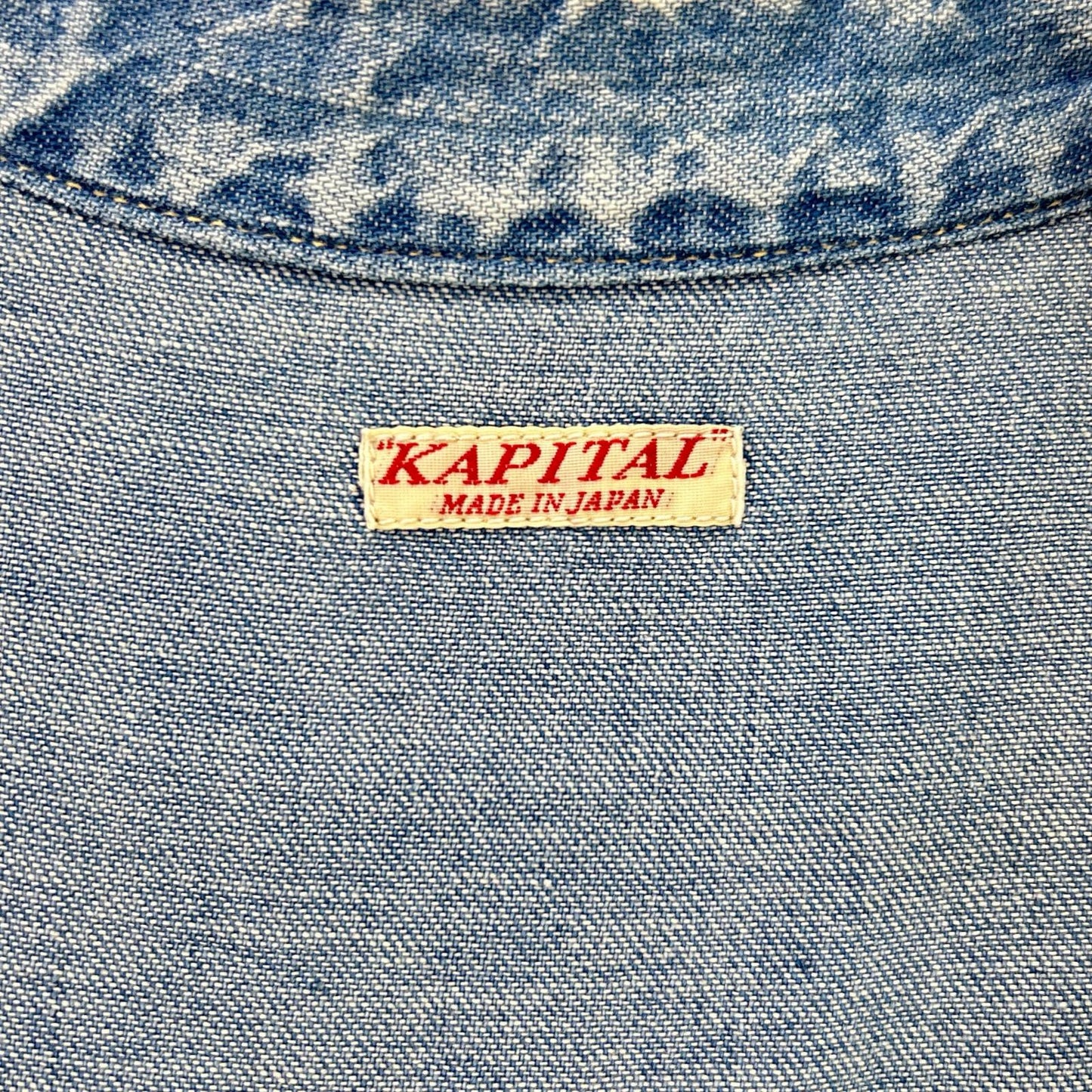 KAPITAL キャピタル ブルー ウエスタン デニムシャツ トップス