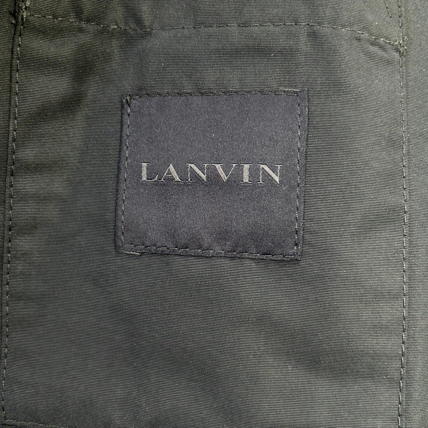 LANVIN ランバン ネイビー ナイロン ミリタリージャケット ジャケット