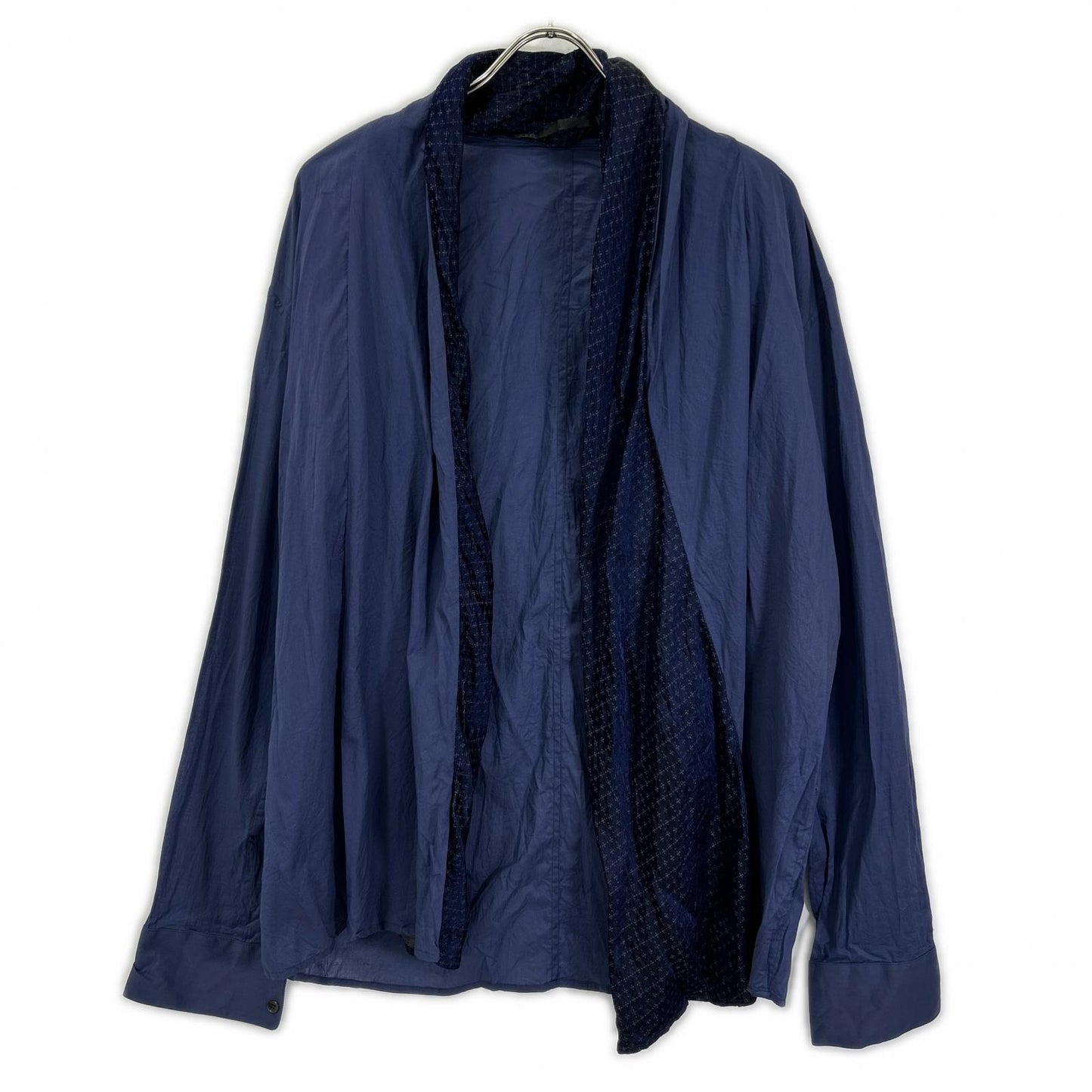 Haider Ackermann ハイダーアッカーマン ネイビー 前開き レイヤード シャツジャケット ジャケット