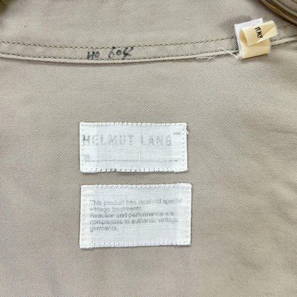 Helmut Lang ヘルムートラング 本人期 イタリア製 GTR GROUP社 ベージュ 長袖シャツ トップス