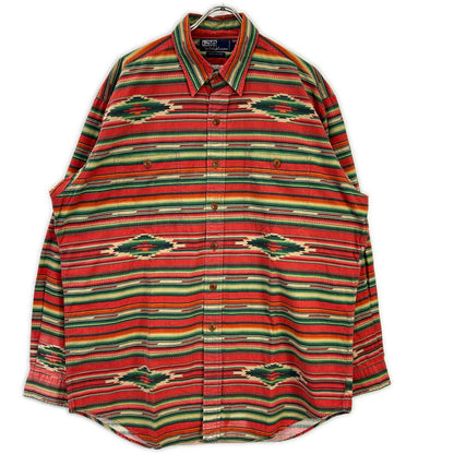POLObyRalphLauren ポロラルフローレン 90s ネイティブ柄 長袖シャツ トップス