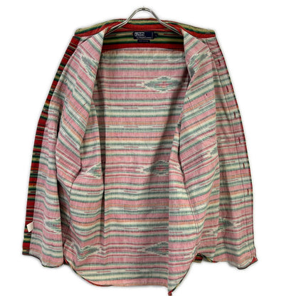 POLObyRalphLauren ポロラルフローレン 90s ネイティブ柄 長袖シャツ トップス