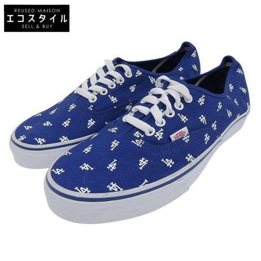 VANS バンズ 新品同様 MLB ドジャース オーセンティック スニーカー シューズ メンズ ブルー 28.5cm シューズ