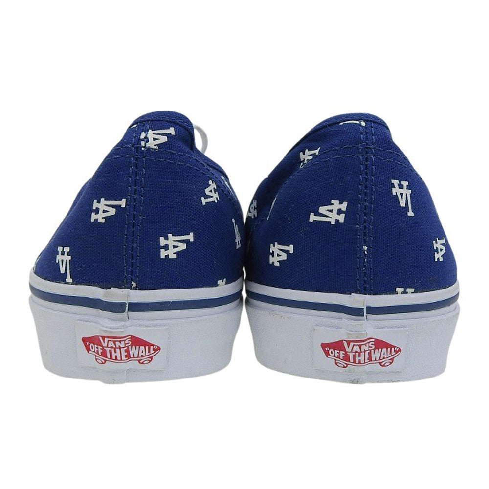 VANS バンズ 新品同様 MLB ドジャース オーセンティック スニーカー シューズ メンズ ブルー 28.5cm シューズ
