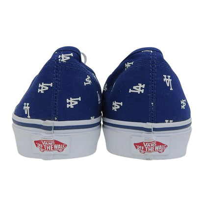 VANS バンズ 新品同様 MLB ドジャース オーセンティック スニーカー シューズ メンズ ブルー 28.5cm シューズ