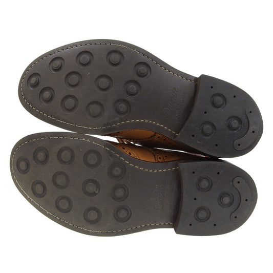 Tricker's トリッカーズ BOURTON レザー ウイングチップ シューズ メンズ ライトブラウン 7.5 シューズ