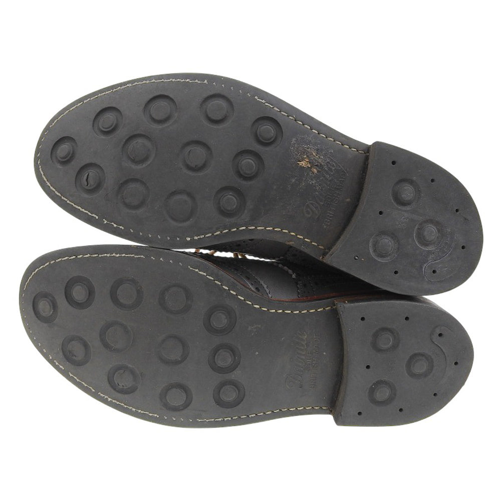 Tricker's トリッカーズ BOUTON レザー ウイングチップ シューズ メンズ グレー 9.5 シューズ