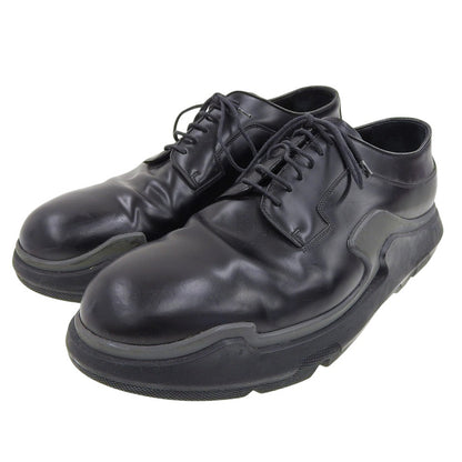 PRADA プラダ 15AW レザー ブラッシュド カーフスキン ハイブリッド シューズ メンズ ブラック 10 2EG129 シューズ
