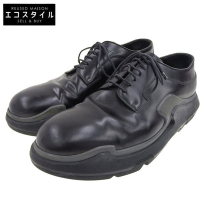 PRADA プラダ 15AW レザー ブラッシュド カーフスキン ハイブリッド シューズ メンズ ブラック 10 2EG129 シューズ